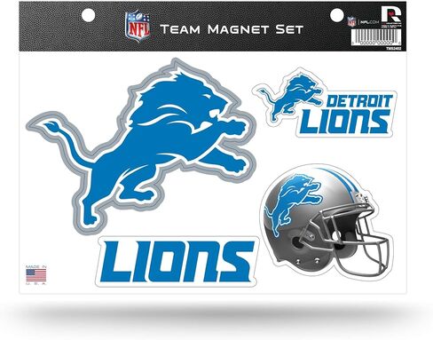 مجموعة ملاءة مغناطيسية لفريق ديترويت ليونز NFL من ريكو إندستريز، 8.5 × 11 بوصة in Kuwait