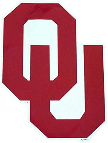 NCAA Oklahoma Sooners Car Magnet "OU" (Large, 2 Pack) in Saudi Arabia
