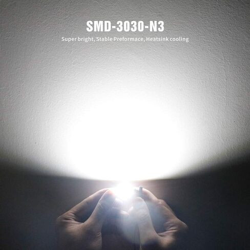 SIR IUS LED N3 578 LED bulbs Pure white Super Bright LED Festoon 300 Lumens 3030 Chipset for Car Truck Interiors Dome Map Door Courtesy Lights 1.72" 41MM 211-2 212-2 569 size pack of 6 in Saudi Arabia