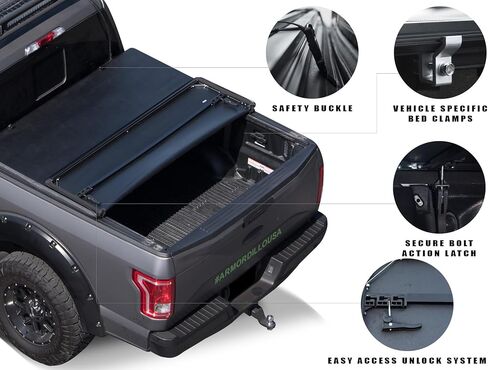 Armordillo USA 8700839 CoveRex FS3 Series Soft Tri-Fold Truck Bed Tonneau Cover Fits 2016-2023 Toyota Tacoma 5 Ft (60") Short Bed in Saudi Arabia