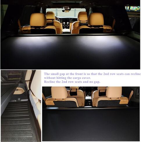 Compatible with All-New 2022-2024 Jeep Grand Cherokee(2 Row; WL) 4XE Rear Cargo Security Shade Cover Privacy Screen Retractable Rear Storage Tonneau Cargo Cover Luggage Security Shield Shade in Saudi Arabia