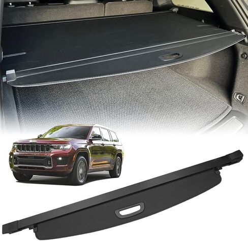 Compatible with All-New 2022-2024 Jeep Grand Cherokee(2 Row; WL) 4XE Rear Cargo Security Shade Cover Privacy Screen Retractable Rear Storage Tonneau Cargo Cover Luggage Security Shield Shade in Saudi Arabia