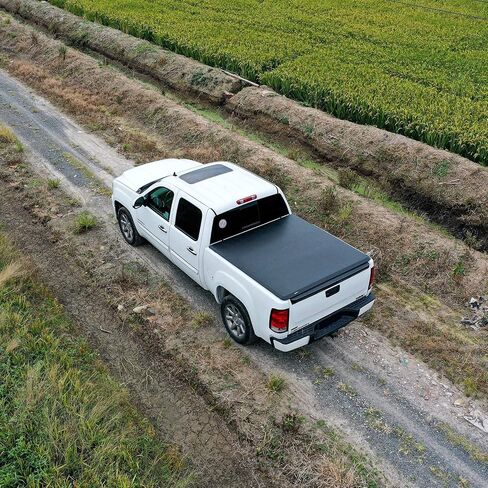 غطاء تونيو ناعم قابل للطي من Amazon Basics لسيارة 2014-2019 Chevy Silverado، GMC Sierra 1500، 2015-2018 Silverado Sierra 2500 3500 HD، Fleetside، طول السرير 6.5 بوصة in Saudi Arabia