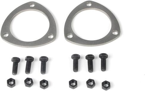 Adapts Collector Extensions and Reducers, 3-Bolt Exhaust Flange Connection Kit, Includes Flange, Gaskets and Bolts, Fit 3.0"OD Pipe, Easy Installation in Kuwait