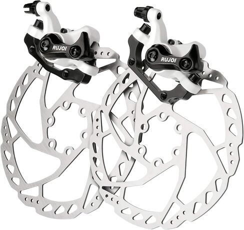 طقم فرامل قرص الدراجة RUJOI، فرجار أمامي وخلفي من الألومنيوم، دوار 160 مم، أداة ضبط ميكانيكية خالية من الأدوات لدراجة الطريق، الدراجة الجبلية... in Kuwait