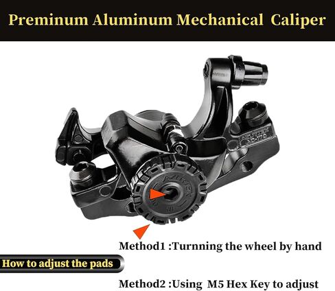 طقم فرامل قرص الدراجة RUJOI، فرجار أمامي وخلفي من الألومنيوم، دوار 160 مم، أداة ضبط ميكانيكية خالية من الأدوات لدراجة الطريق، الدراجة الجبلية... in Kuwait