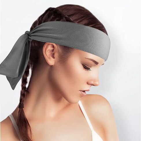 Men Headbands Sport Hair Band Athletic Workout Sweatbands Non-Slip Moisture Wicking Unisex Head Bands for Running Cycling Training in Saudi Arabia