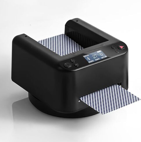 Updated Automatic Card Dealer Machine, 360° Rotating 2 Decks Card Smooth Dealing, Casino Playing Card Table Accessories for Texas Holdem, Blackjack in Saudi Arabia