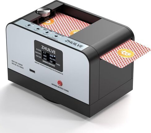 Automatic Card Dealer, 2 Deck Card Dealer Machine, 360° Rotating High Speed Card Dealer for Blackjack UNO Texas Holdem Electric Card Dealer 3-8 Players (ONLY 2.2"x3.5" Cards) in Saudi Arabia