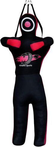 MMA Martial Arts Grappling Dummy Canvas, Hanging Dummy Open Hands, Punching Bag Submission, Judo Karate, Boxing, Jiu Jitsu Unfilled 6FT 180cm in Saudi Arabia