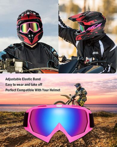 نظارات الدراجة الترابية KEMIMOTO نظارات موتوكروس ATV UTV نظارات مضادة للأشعة فوق البنفسجية لركوب الخيل in Saudi Arabia