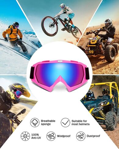 نظارات الدراجة الترابية KEMIMOTO نظارات موتوكروس ATV UTV نظارات مضادة للأشعة فوق البنفسجية لركوب الخيل in Saudi Arabia