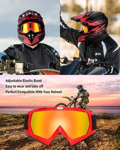 نظارات الدراجة الترابية KEMIMOTO نظارات موتوكروس ATV UTV نظارات مضادة للأشعة فوق البنفسجية لركوب الخيل in Saudi Arabia