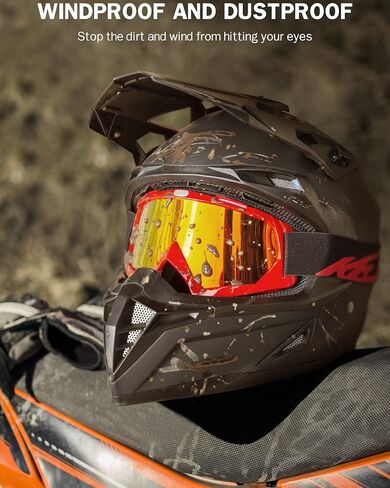 نظارات الدراجة الترابية KEMIMOTO نظارات موتوكروس ATV UTV نظارات مضادة للأشعة فوق البنفسجية لركوب الخيل in Saudi Arabia