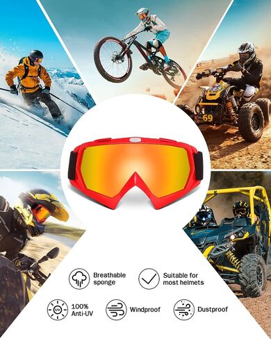 نظارات الدراجة الترابية KEMIMOTO نظارات موتوكروس ATV UTV نظارات مضادة للأشعة فوق البنفسجية لركوب الخيل in Saudi Arabia