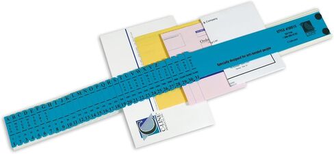 C-Line General Plastic Document Sorter, Letter Size, 32 Divisions, 3 x 23.5 Inches, Blue (30532) in Kuwait