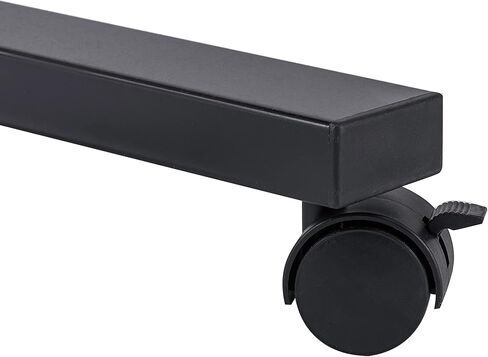 Seville Classics Solid-Top Height Adjustable Mobile Laptop Computer Desk Cart Ergonomic Home Office Stand Rolling Table, Overbed (23.6"), White in Kuwait