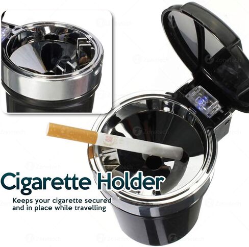 منطقة التكنولوجيا سيارة دخاني طفاية سجائر الأزرق LED مؤشر ضوئي رائع السفر السيارات رائحة السجائر مزيل الدخان الناشر in Kuwait