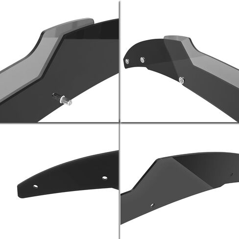 Bonbo Venom V2 Rear Wickerbill Spoiler Fits for Dodge Charger 2015-2022 2023 SRT ScatPack Hellcat, Add-on Type 2-Piece Rear Wicker Bill Spoiler with RivNut Tool (Gloss Black) in Saudi Arabia