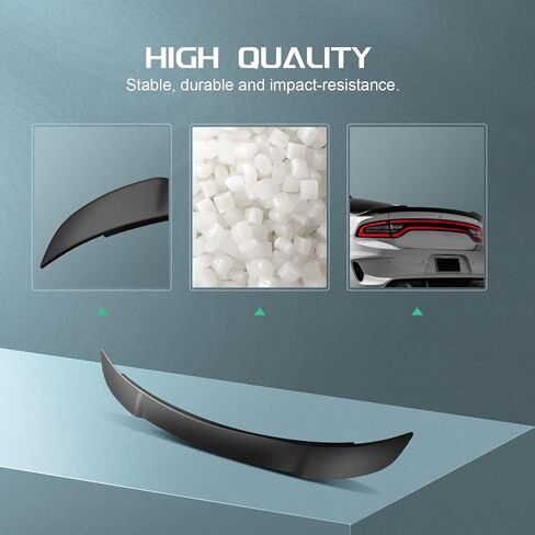 SCITOO Spoiler Wing Fits for 2011-2020 for Dodge Charger Sedan Matte Black Hellcat Style Rear Trunk Spoiler Wing in Saudi Arabia