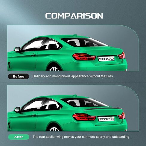 SCITOO Spoiler Wing Fits for 2011-2020 for Dodge Charger Sedan Matte Black Hellcat Style Rear Trunk Spoiler Wing in Saudi Arabia