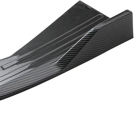 2PCS Universal Rear Bumper Lip Diffuser Splitter Canard Protector Front Bumper Lip Body Kit Front Bumper Side Skirt Spoiler Splitter (Black) in Kuwait