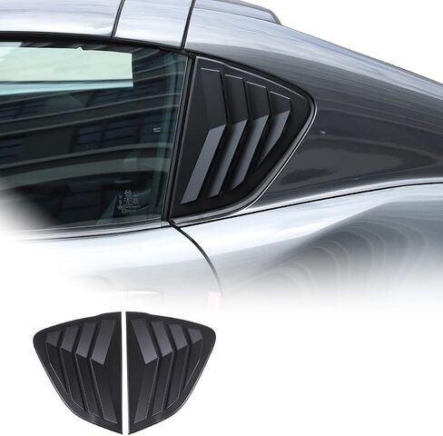 فتحات نافذة جانبية للسيارة Mazda MX-5 ND 2015-2023 ستائر زجاجية مثلثة ملحقات خارجية (تناسب فقط إصدار السقف الصلب) (أسود لامع) in Kuwait