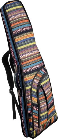 Tosnail Mini Strat Gig Bag with 10mm Padding, Shoulder Strap and Carry Handle, Vintage Electric Guitar Storage Case Bag - Bohemian Style in Saudi Arabia