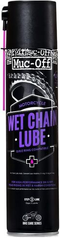 Muc-Off Wet Motorcycle Chain Lube, 400 Milliliters - Premium Motorbike Chain Lubricant Spray - Formulated for Wet Weather Conditions in Saudi Arabia