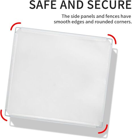 GARVIN 24-Panel Mini Hockey and Football Accessories Set, Half Rink Knee Hockey Side Panel, Play Side Panel for Children, Soccer Field Fence for Indoor and Outdoor - White in Kuwait