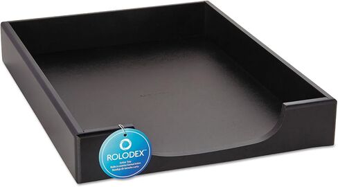 Rolodex 62523 Wood Tones Letter Size Desk Tray, Wood, Black in Saudi Arabia