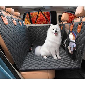 Back Seat Extender for Large Dogs, Dog Car Seat Cover Hard Bottom Holds 400lbs, Sturdy Backseat Extender for Dogs, Waterproof Dog Hammock for Dog, Car, SUV, Truck