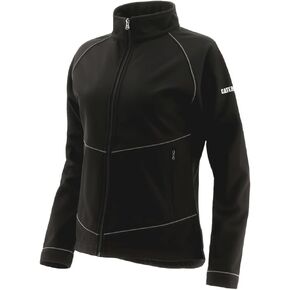 CAT Women's Workwear Women's Sara Soft Shell Jacket, Pitch Black, M