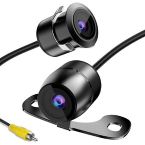 AHD 720P Backup Camera, Metal Housing 170°Wide View Angle Rear/Side/Front View Camera for Car, HD Clear Night Vision IP69 Waterproof Reverse Camera for Vehicle SUV RV Pickup, 18.5mm, 12V/24V, Black