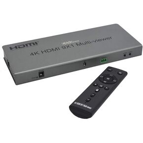 QV901 2024NEW 4K 60HZ 9x1 HDMI Multiviewer Split Screen with Seamless Switching Supports 4k 60hz Input