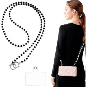 High-end crystal lanyard Beaded Cellphone Lanyard Suitable for most mobile phones bags Keys, ID and Badges