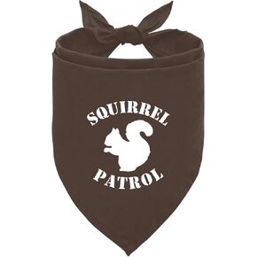 Squirrel Patrol Dog Bandana, Brown Dog Bandana, Funny Cute Dog Bandana, Dog Squirrel Bostume, Squirrel Costume for Dogs, Pet Dog Triangle Scarf, Dog Bandana for Small Medium Large Dogs (F43)