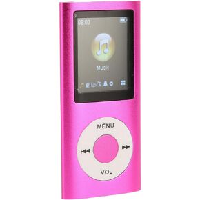 Diyeeni MP3 Player, Music Player with 1.8in LCD Screen, MP4 Bluetooth Player, Built in Video Play/FM Radio/Voice Recorder/E Book Reader, 8H Playing Time, Supports up to 64GB