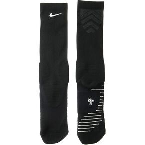 NIKE Unisex Vapor Crew Socks (1 Pair), White/Black, X-Large in Kuwait