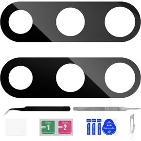 for Samsung Galaxy Note 10 Plus 5G Rear Camera Lens Replacement - Back Camera Glass Lens with Adhesive Full Fix Tool Repair Kit Tweezers Dust Cloth for SM-N976U
