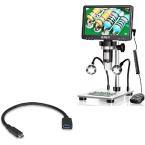 BoxWave Cable Compatible with Elikliv LCD Digital Microscope (7 in) - USB Expansion Adapter, Add USB Connected Hardware to Your Phone