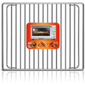 GWY Smart Oven Rack for Breville Air Fryer Countertop Oven BOV845BSS, 14''×11.6'' Stainless Steel Air Fryer Accessories Replacement Parts Roasting Steamer Grill Racks Baking Tray，Dishwasher safe