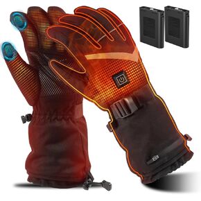 Heating Gloves for Men Women, Rechargeable Electric Heated Glove, Waterproof Ski Gloves for Motorcycle