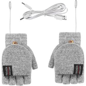 INOOMP 1pair Heating Gloves Winter Gloves Motorcycle Gloves Exercise Gloves Cold Gloves for Women Electric Heated Gloves Electric Heated Mittens Winter Hands Warmer USB Heating Gloves Ski