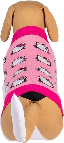 Hello Kitty and Friends Hello Kitty Dog Sweater - Pink Knit Fabric Pet Sweater with Character Design - Officially Licensed Sanrio Product from Jazwares in Saudi Arabia