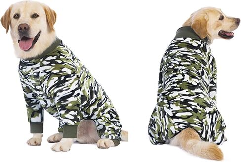 HDKUW Large Dog Sweater Coat, Large Dog Recovery Suit, Anti-Shedding Dog Pajamas Pjs, After Surgery Dog Onesie for Medium Large Dog Rose Pink 36# in Kuwait