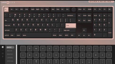 Keychron V6 Max Fullsize Custom Wirless Mechanical Keyboard, 2.4 GHz/Bluetooth/Wired 3-Mode RGB Backlight QMK/VIA Programmable Macro, Hot-Swap Gateron Jupiter Brown Switch PBT Keycaps for Mac Windows in Saudi Arabia