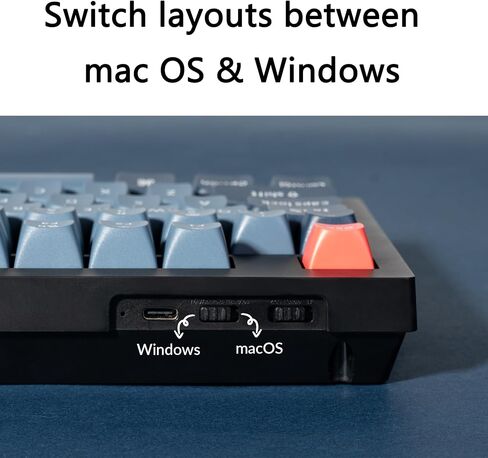 Keychron V6 Max Fullsize Custom Wirless Mechanical Keyboard, 2.4 GHz/Bluetooth/Wired 3-Mode RGB Backlight QMK/VIA Programmable Macro, Hot-Swap Gateron Jupiter Brown Switch PBT Keycaps for Mac Windows in Saudi Arabia