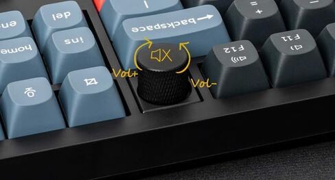 Keychron V6 Max Fullsize Custom Wirless Mechanical Keyboard, 2.4 GHz/Bluetooth/Wired 3-Mode RGB Backlight QMK/VIA Programmable Macro, Hot-Swap Gateron Jupiter Brown Switch PBT Keycaps for Mac Windows in Saudi Arabia