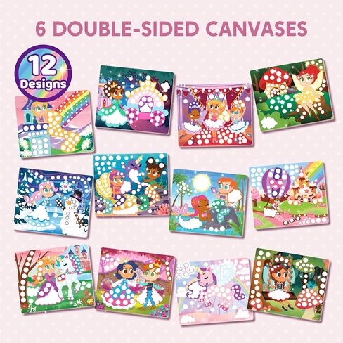 Klever Kits Dot Art Kit for Kids, No Mess Sticker for Toddlers 3-7, Craft Kits, DIY Creative Activity, Travel Toy, Birthday Christmas Gifts for Boys Girls (Dinosaur) in Kuwait